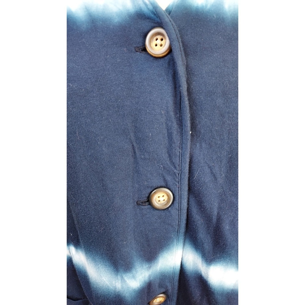 Pure Jill Women's‎ Tie Dye Quilted Button Front Jacket Cotton Blend Size L blue - Picture 4 of 7